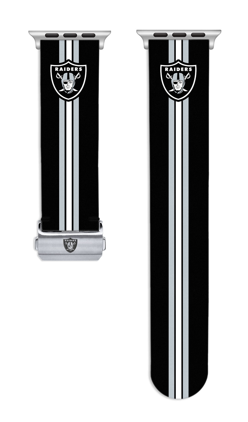 Las Vegas Raiders Full Print Watch Band With Engraved Buckle - AffinityBands