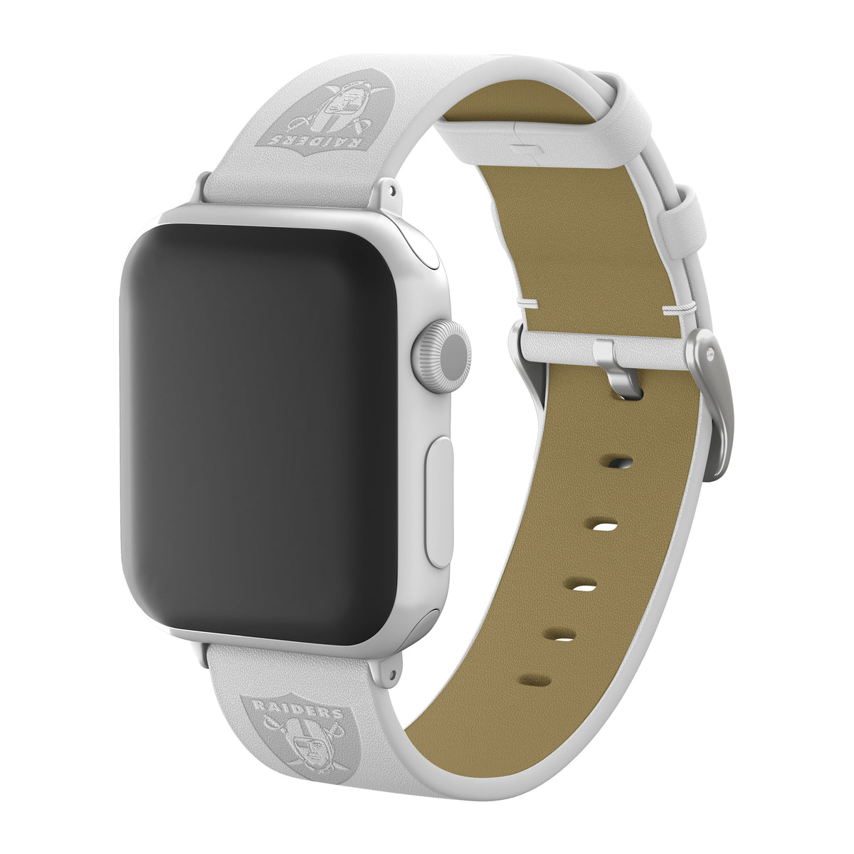Game Time Las Vegas Raiders Apple Leather Watch Band - USA Sewn