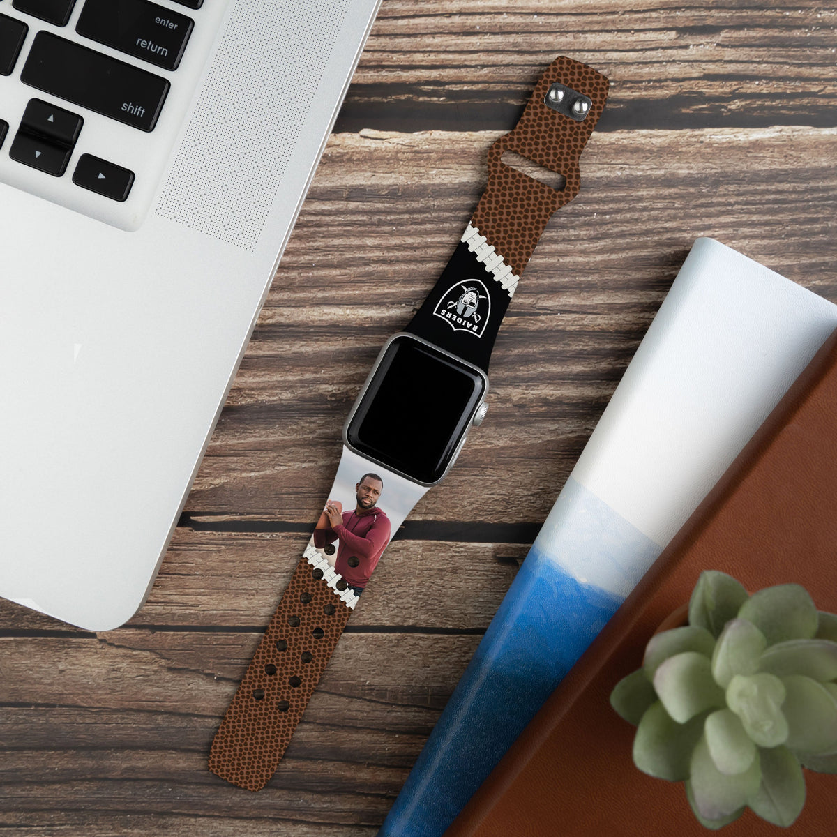 Las Vegas Raiders Custom Photo HD Apple Watch Band
