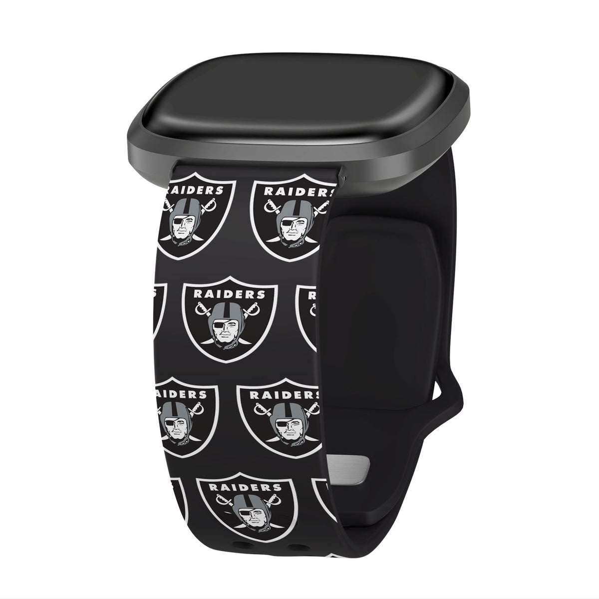 Las Vegas Raiders HD Fitbit Versa 3 and Sense Watch Band