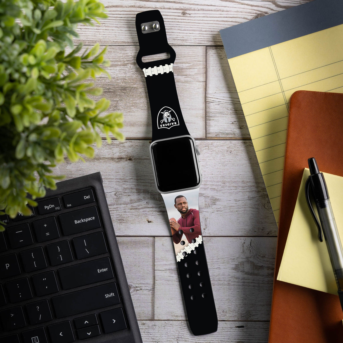 Las Vegas Raiders Custom Photo HD Apple Watch Band