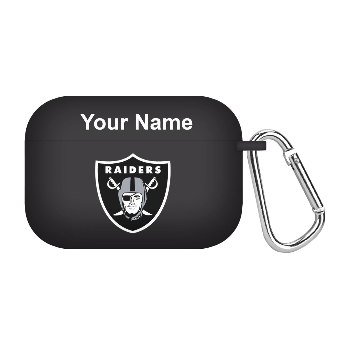 Las Vegas Raiders Custom Name HD Apple AirPods Pro Case Cover (Black)