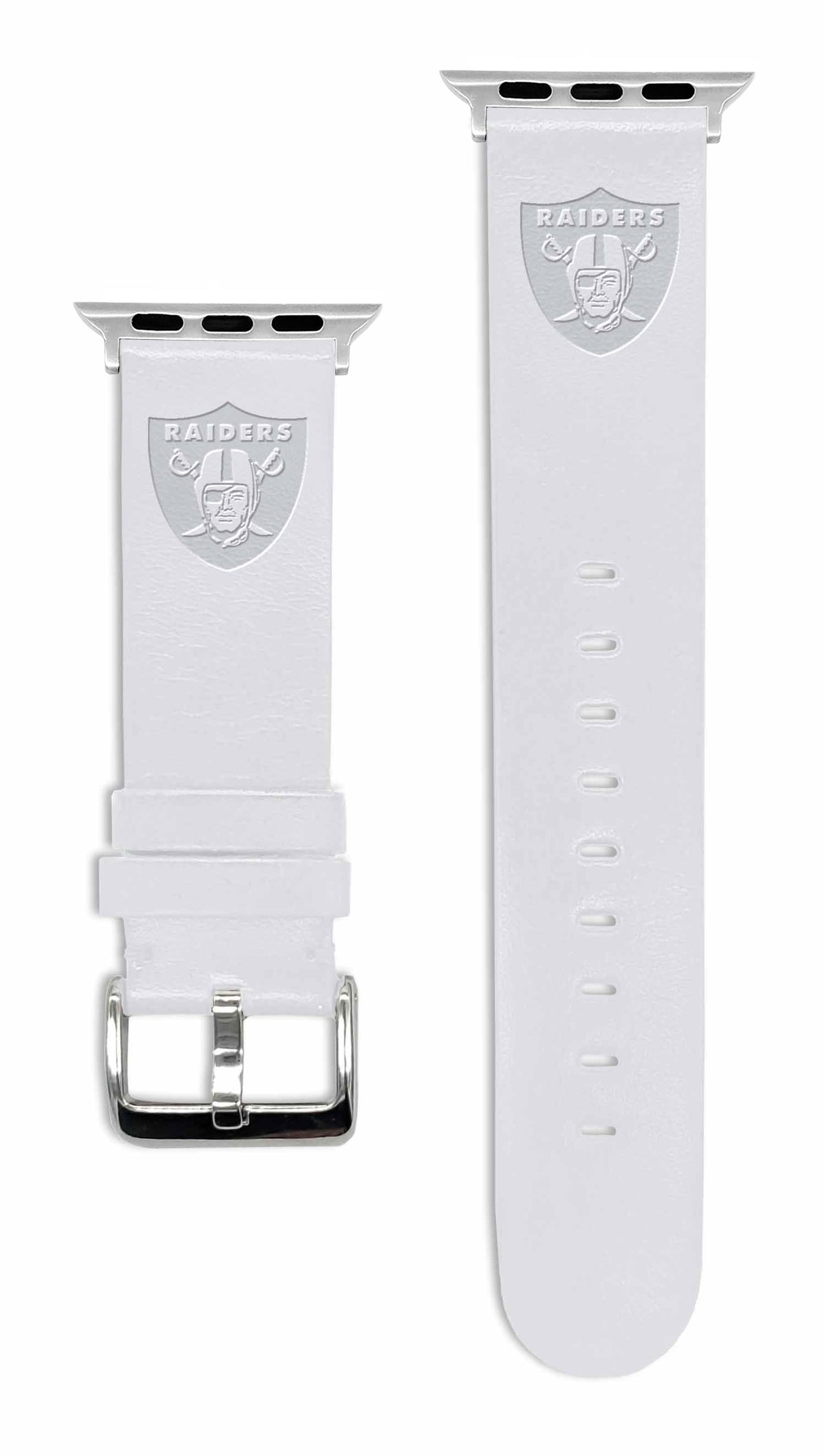 Game Time Las Vegas Raiders Apple Leather Watch Band - USA Sewn