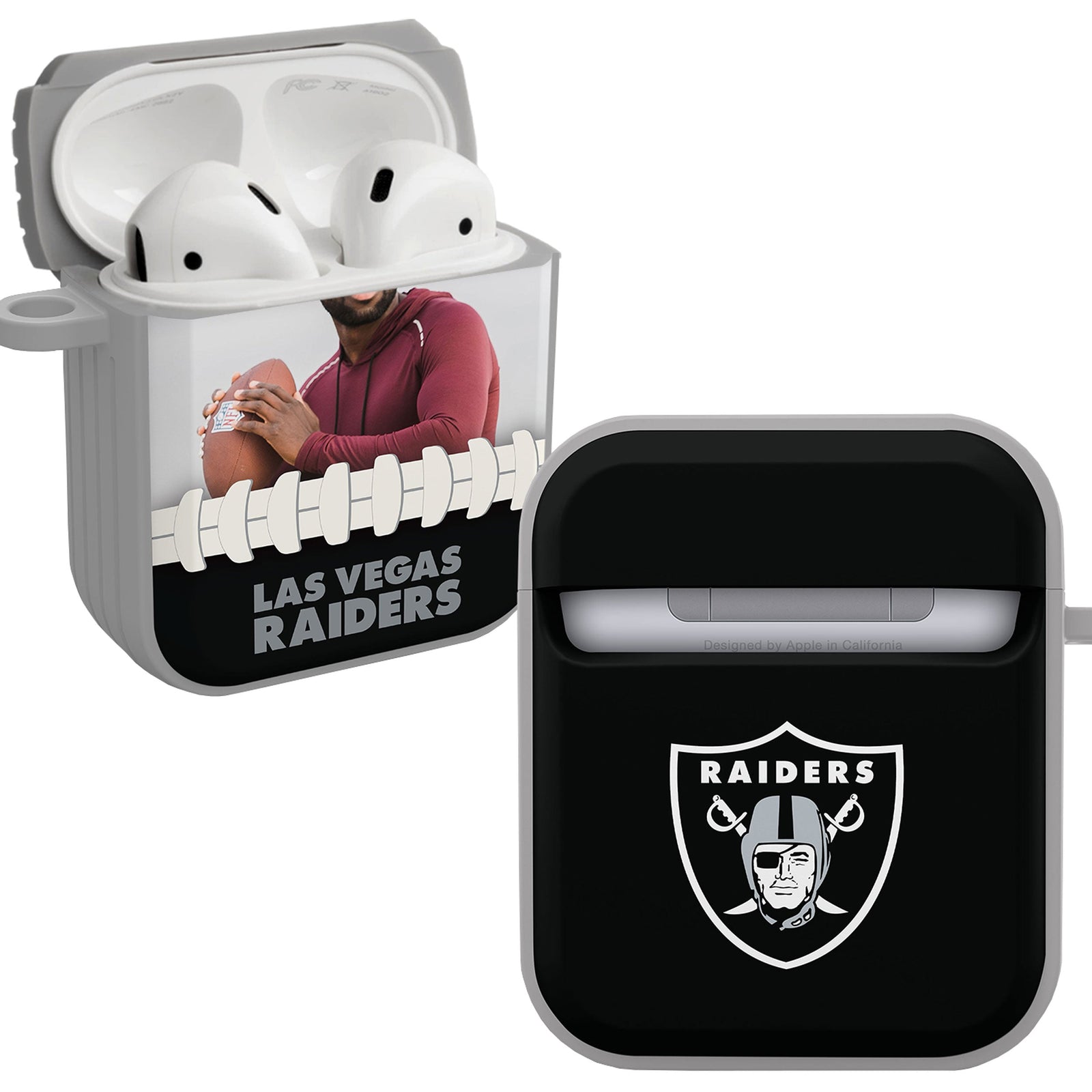 Las Vegas Raiders Custom Photo HDX Apple AirPods Gen 1 & 2 Case Cover