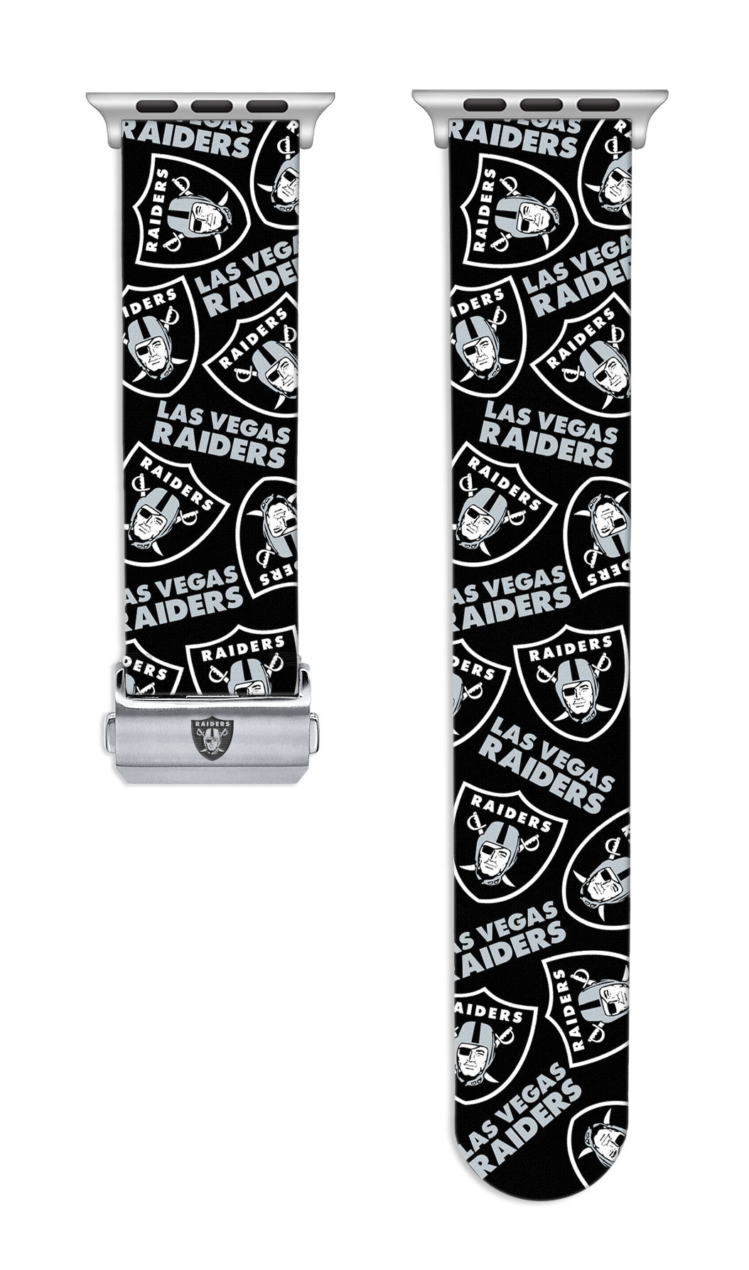 Las Vegas Raiders Full Print Watch Band With Engraved Buckle - AffinityBands