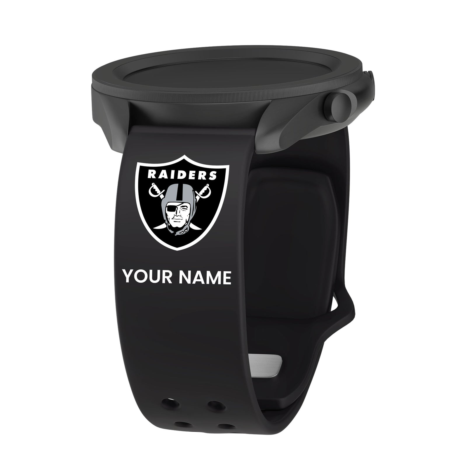 GAME TIME Las Vegas Raiders Custom Name HD Quick Change Watch Band