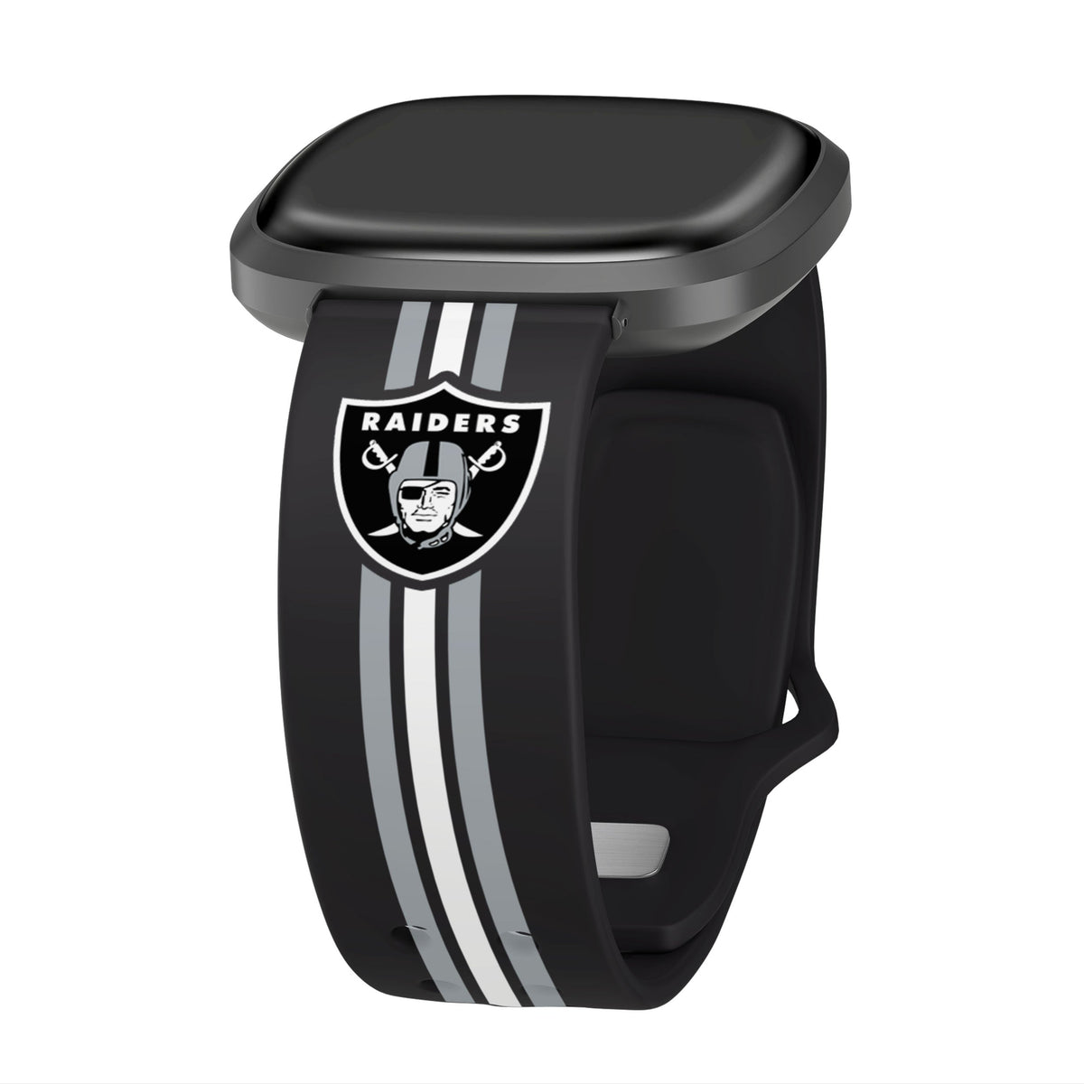 Las Vegas Raiders HD Fitbit Versa 3 and Sense Watch Band