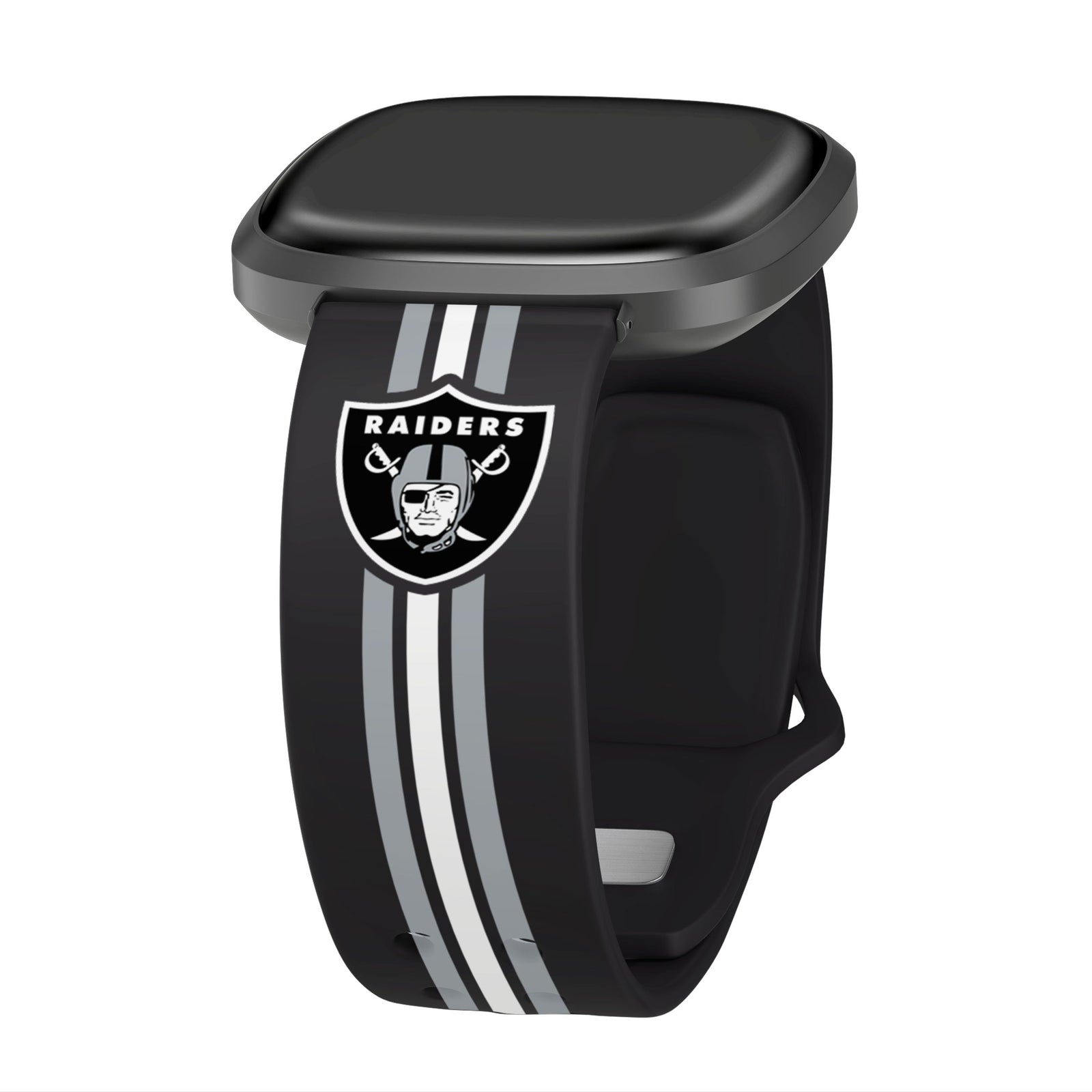 Las Vegas Raiders HD Fitbit Versa 3 and Sense Watch Band