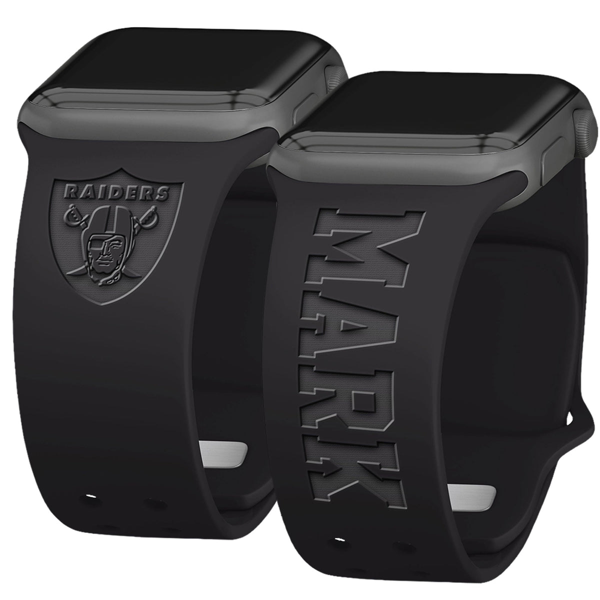 Las Vegas Raiders Custom Engraved Apple Watch Band