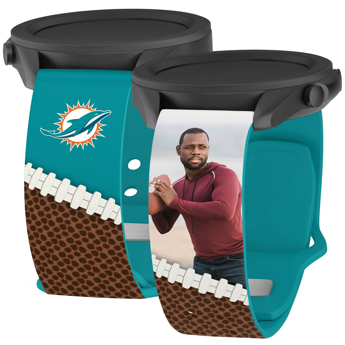 Miami Dolphins Custom Photo HD Samsung Galaxy Watch Band