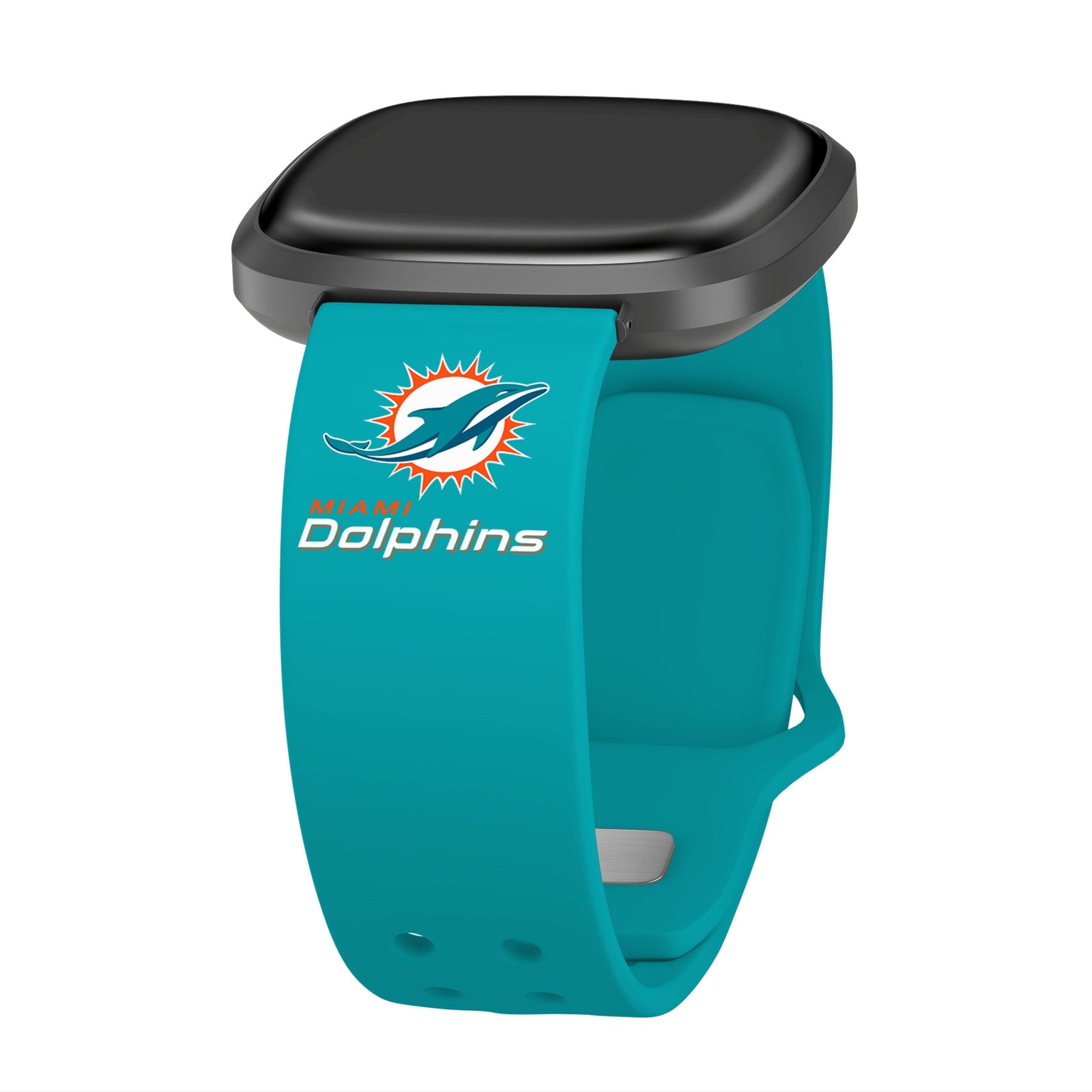 GAME TIME Miami Dolphins HD Elite Edition Fitbit Versa 3 & Sense Watch Band