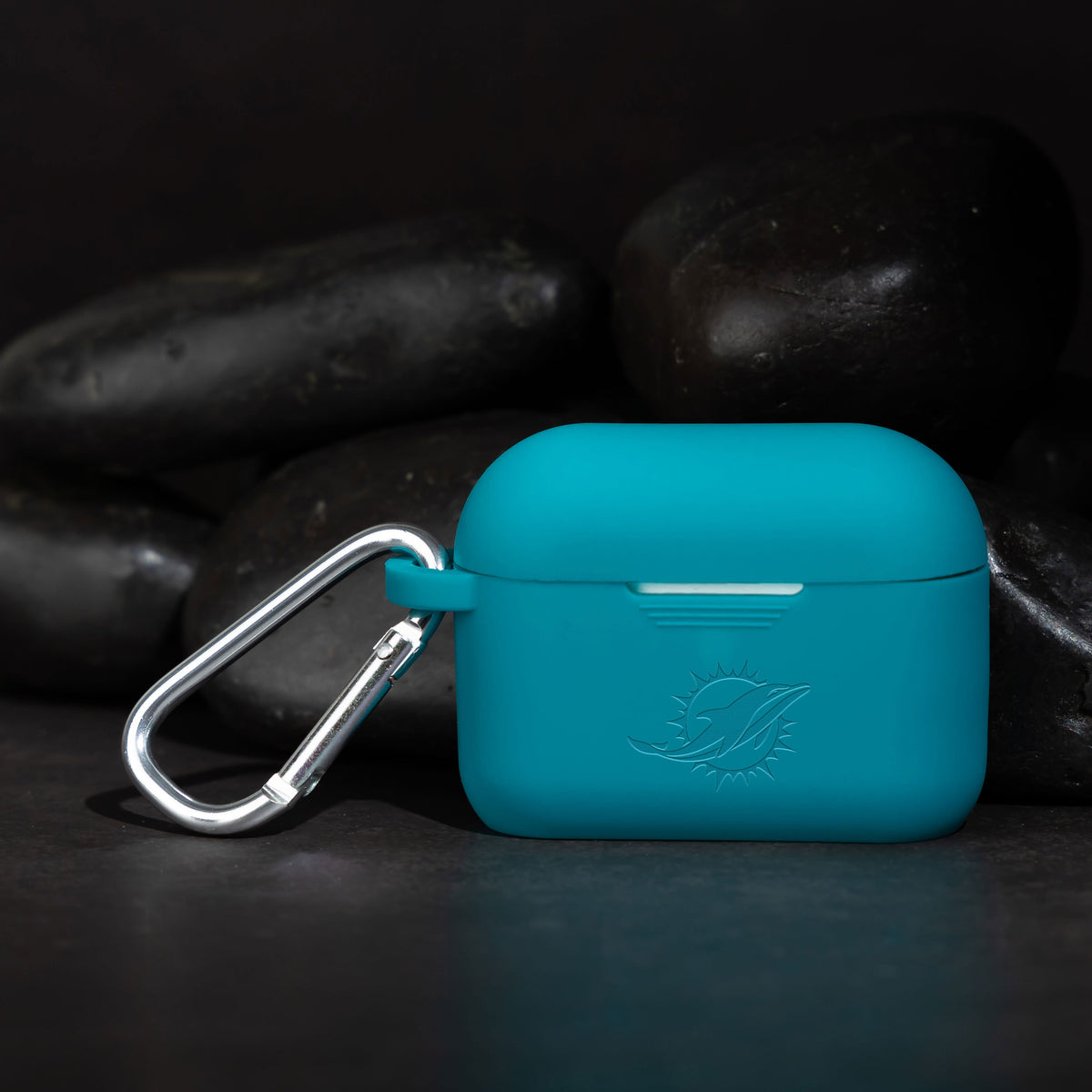 Game Time Miami Dolphins Engraved AirPods Pro Silicone Case Cover