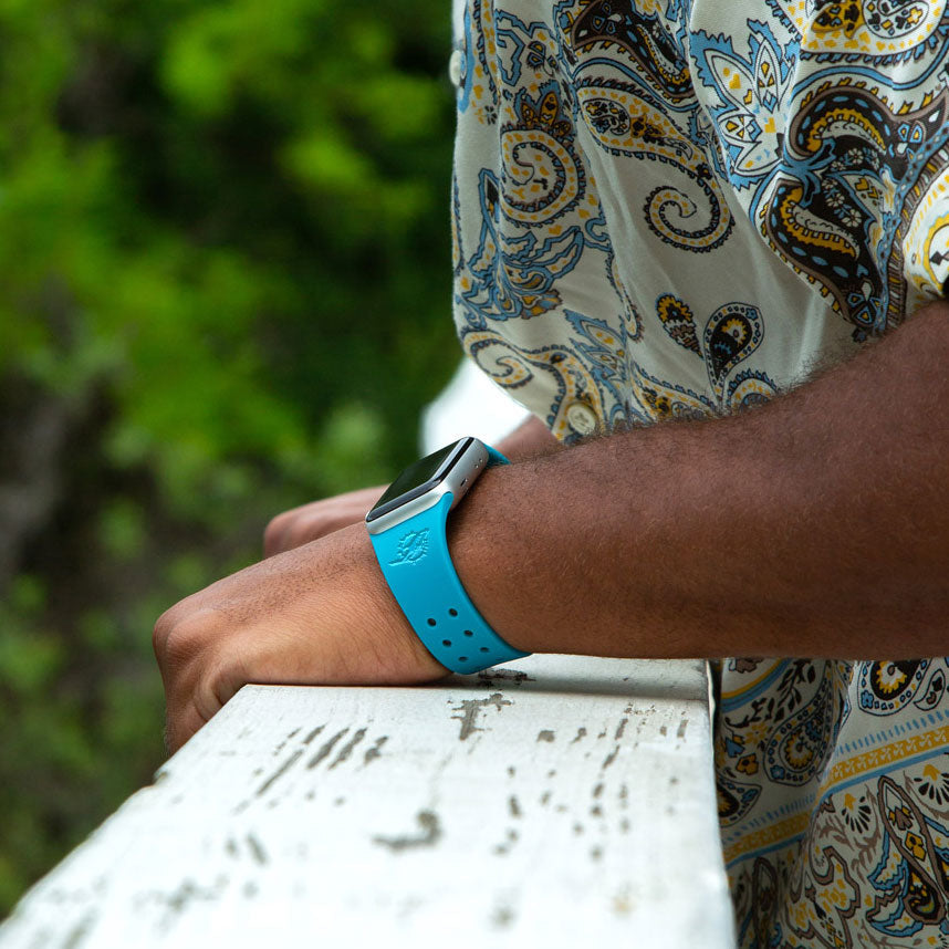 Game Time Miami Dolphins Engraved Apple Watch Band