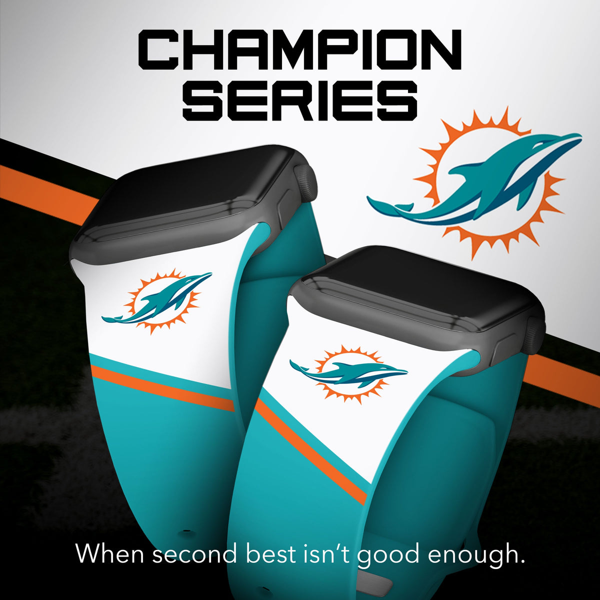 Miami Dolphins HD Champion Series Apple Watch Band