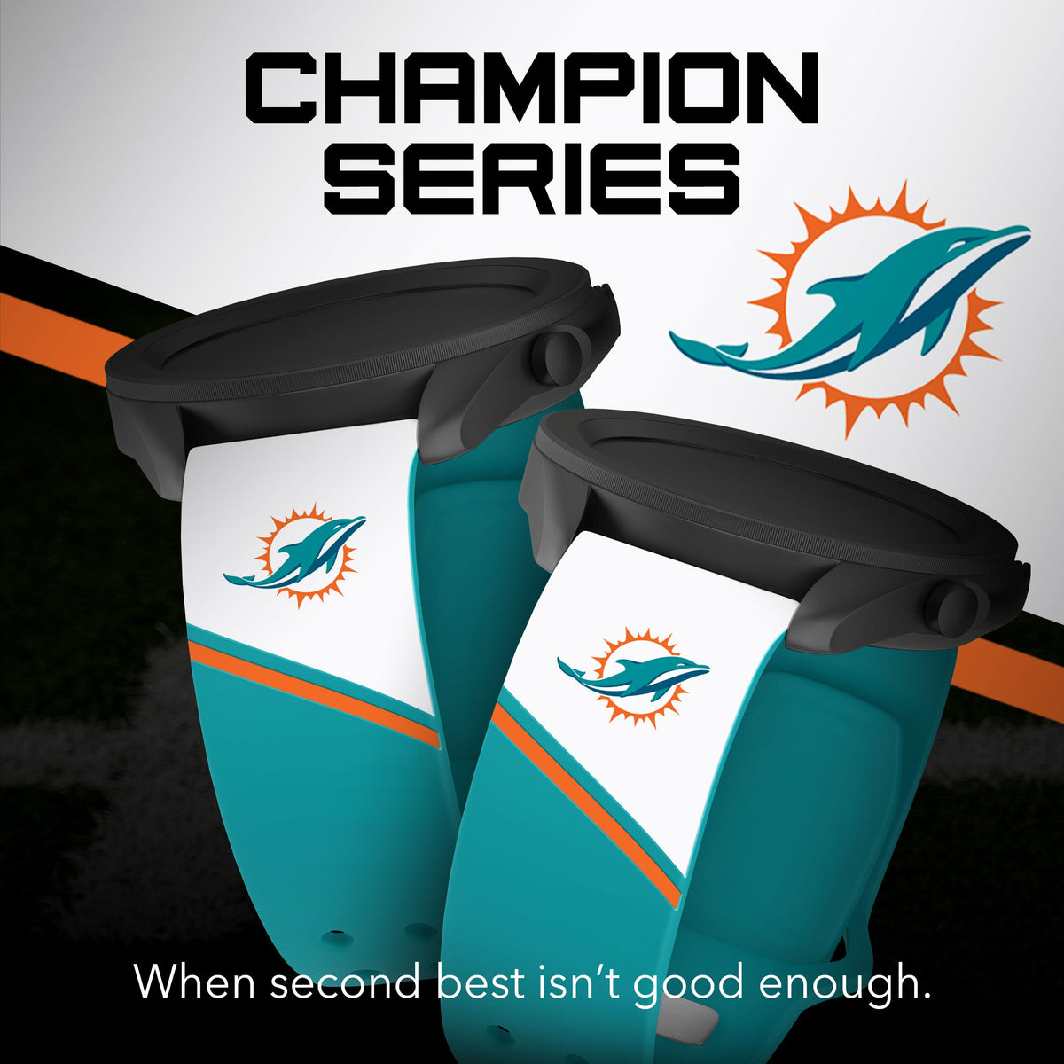 Miami Dolphins HD Champion Series Samsung Galaxy Watch Band