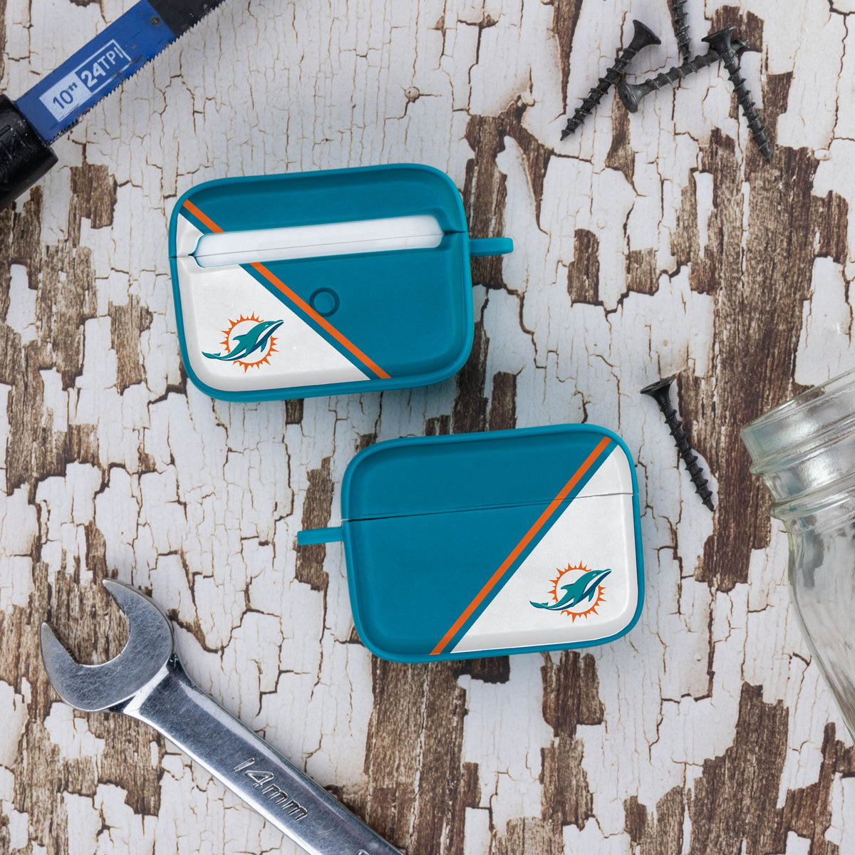 Miami Dolphins HDX Champion Series Case Cover Compatible with Apple AirPods Pro