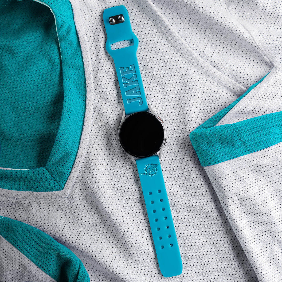 Miami Dolphins Custom Engraved Samsung Galaxy Watch Band