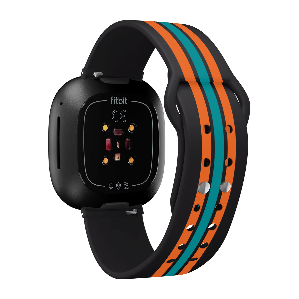 Miami Dolphins HD Fitbit Versa 3 and Sense Watch Band