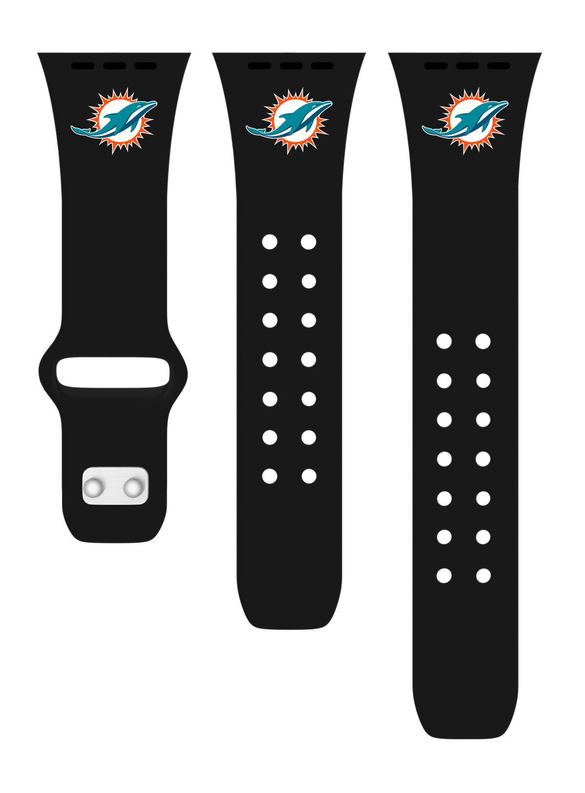 Miami Dolphins Silicone Apple Watch Band - Game Time