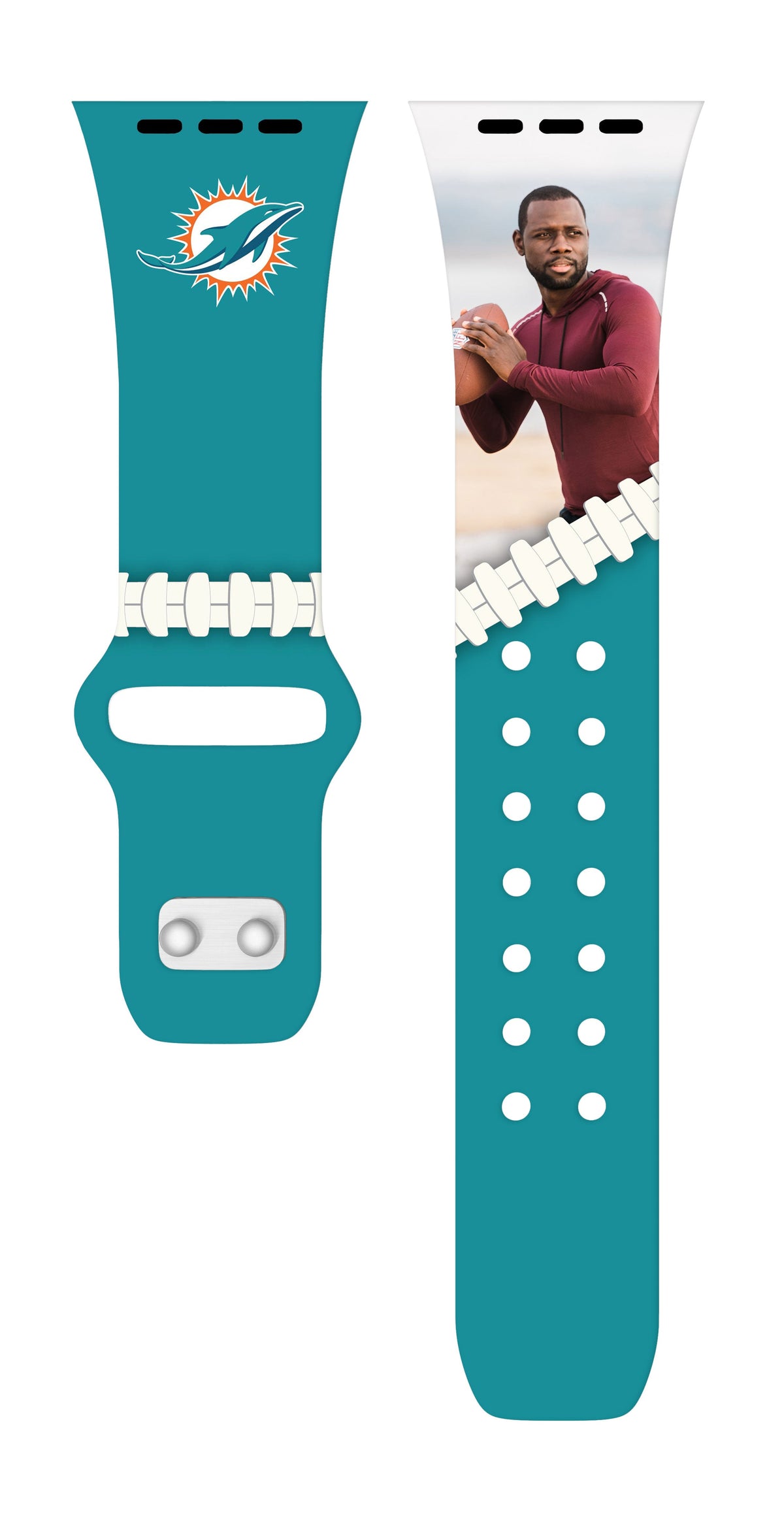 Miami Dolphins Custom Photo HD Apple Watch Band