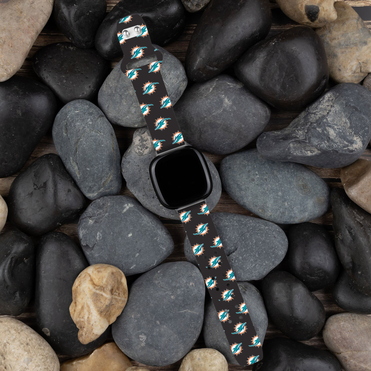 Miami Dolphins HD Fitbit Versa 3 and Sense Watch Band