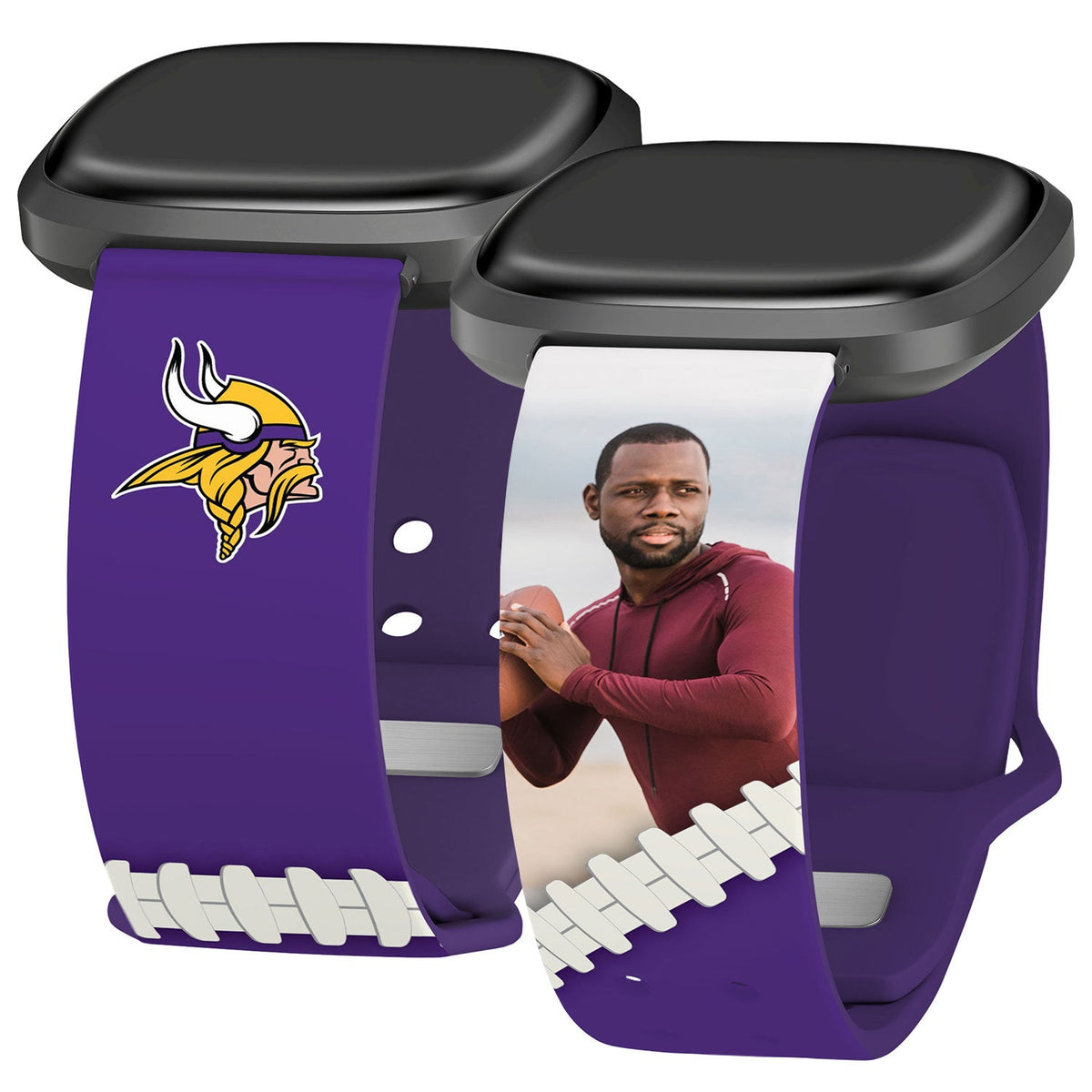 Minnesota Vikings Custom Photo HD Fitbit Versa 3 &amp; Sense 1 Watch Band