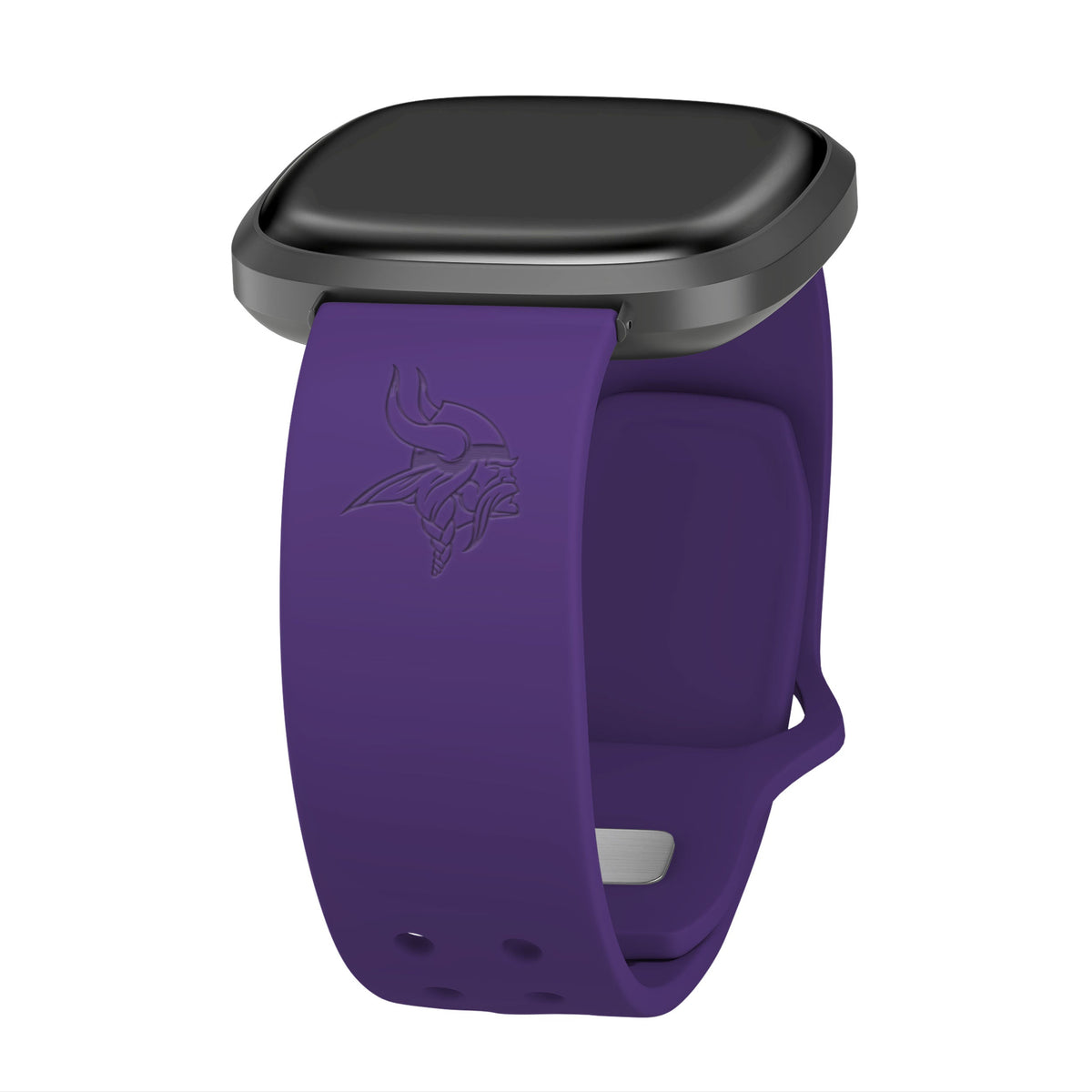 Game Time Minnesota Vikings Engraved Silicone Sport Fitbit Versa 3 &amp; Sense 1 Watch Band