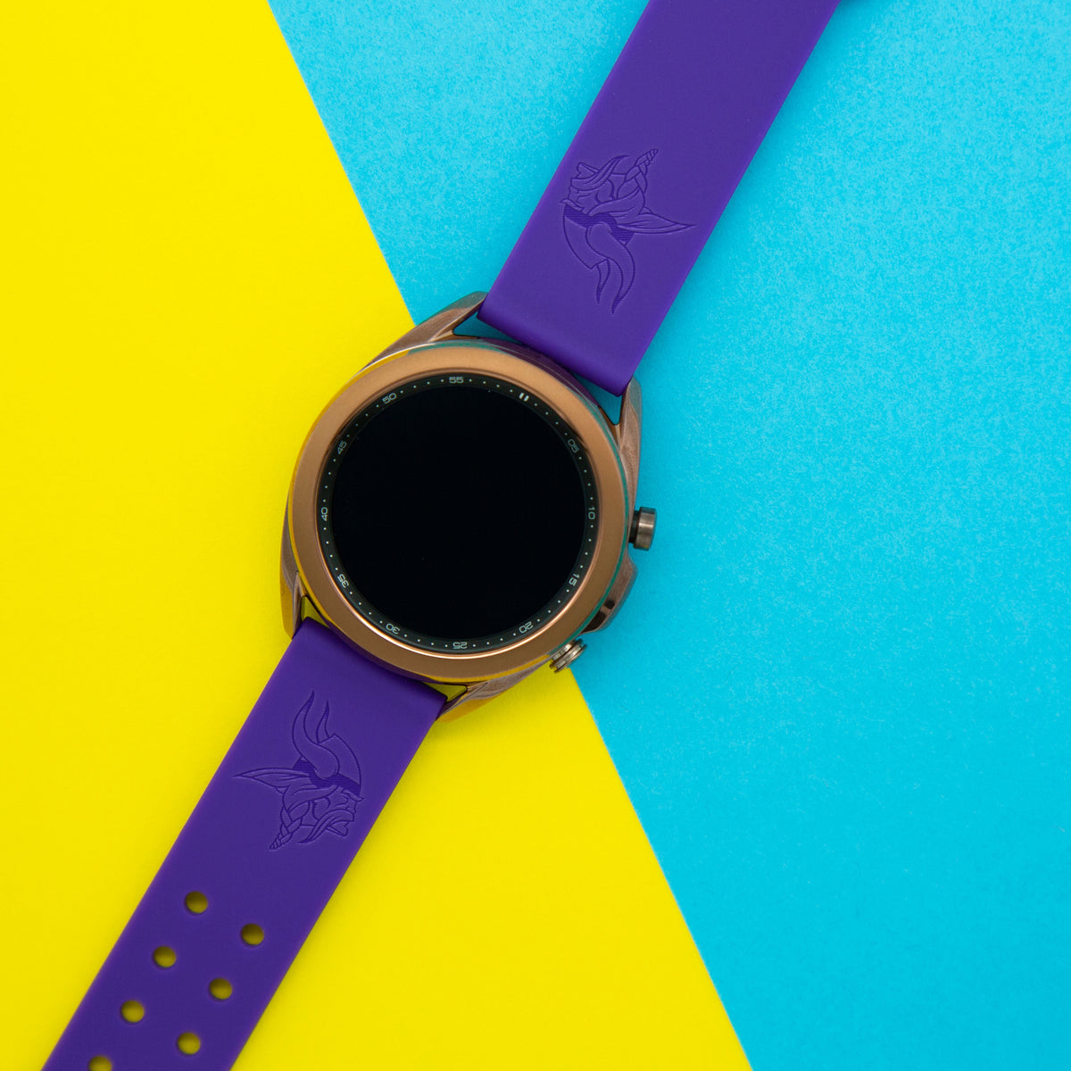 Minnesota Vikings Engraved Samsung Watch Band And Buds Pro Combo