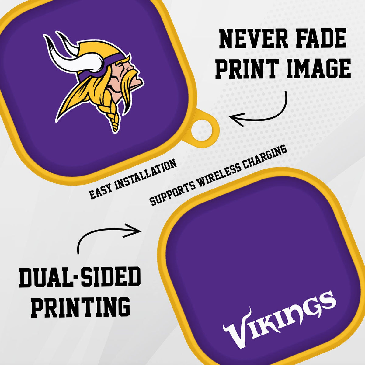 Minnesota Vikings HDX Samsung Galaxy Buds Pro &amp; Buds Live Case Cover