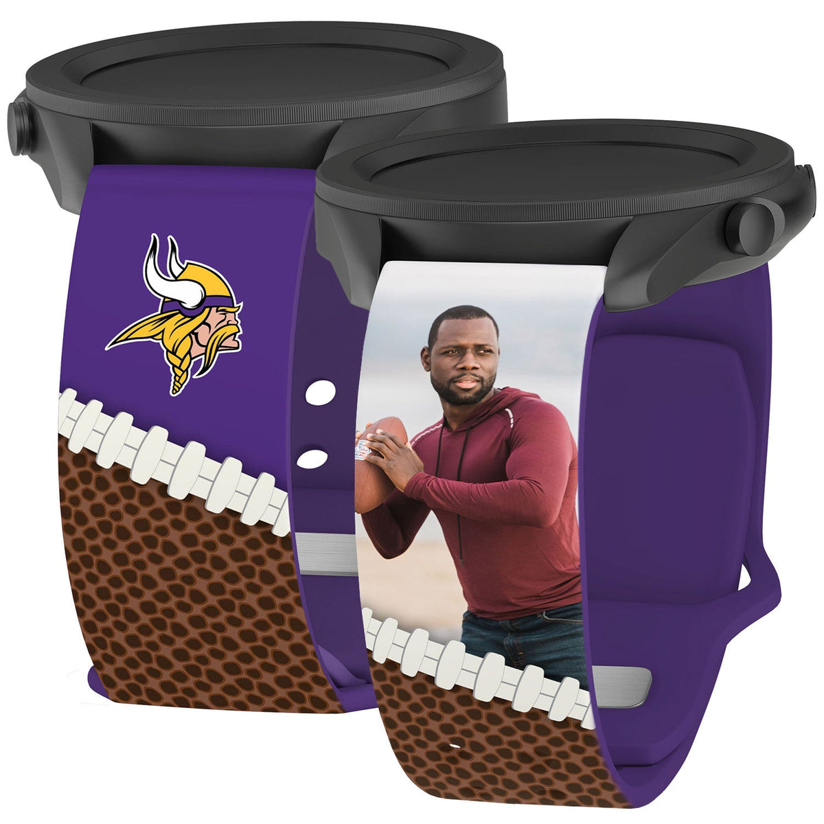 Minnesota Vikings Custom Photo HD Samsung Galaxy Watch Band