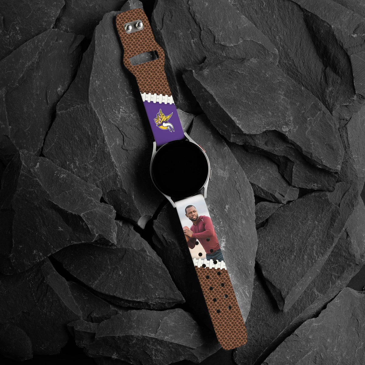 Minnesota Vikings Custom Photo HD Samsung Galaxy Watch Band
