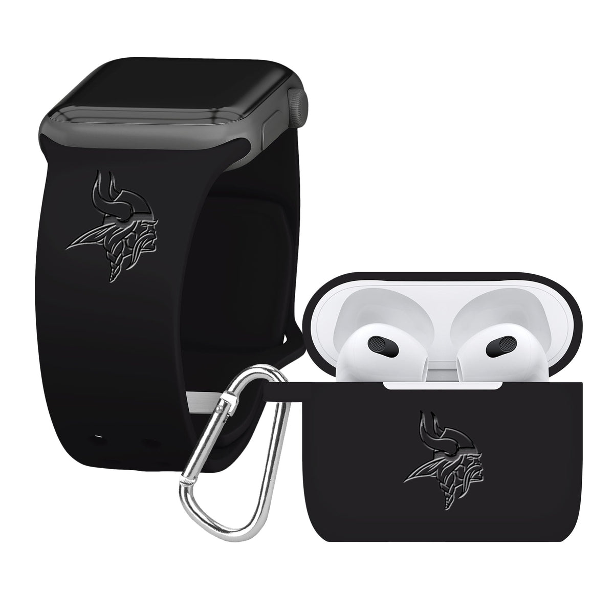 Game Time Minnesota Vikings Engraved Apple Gen 3 Combo Package