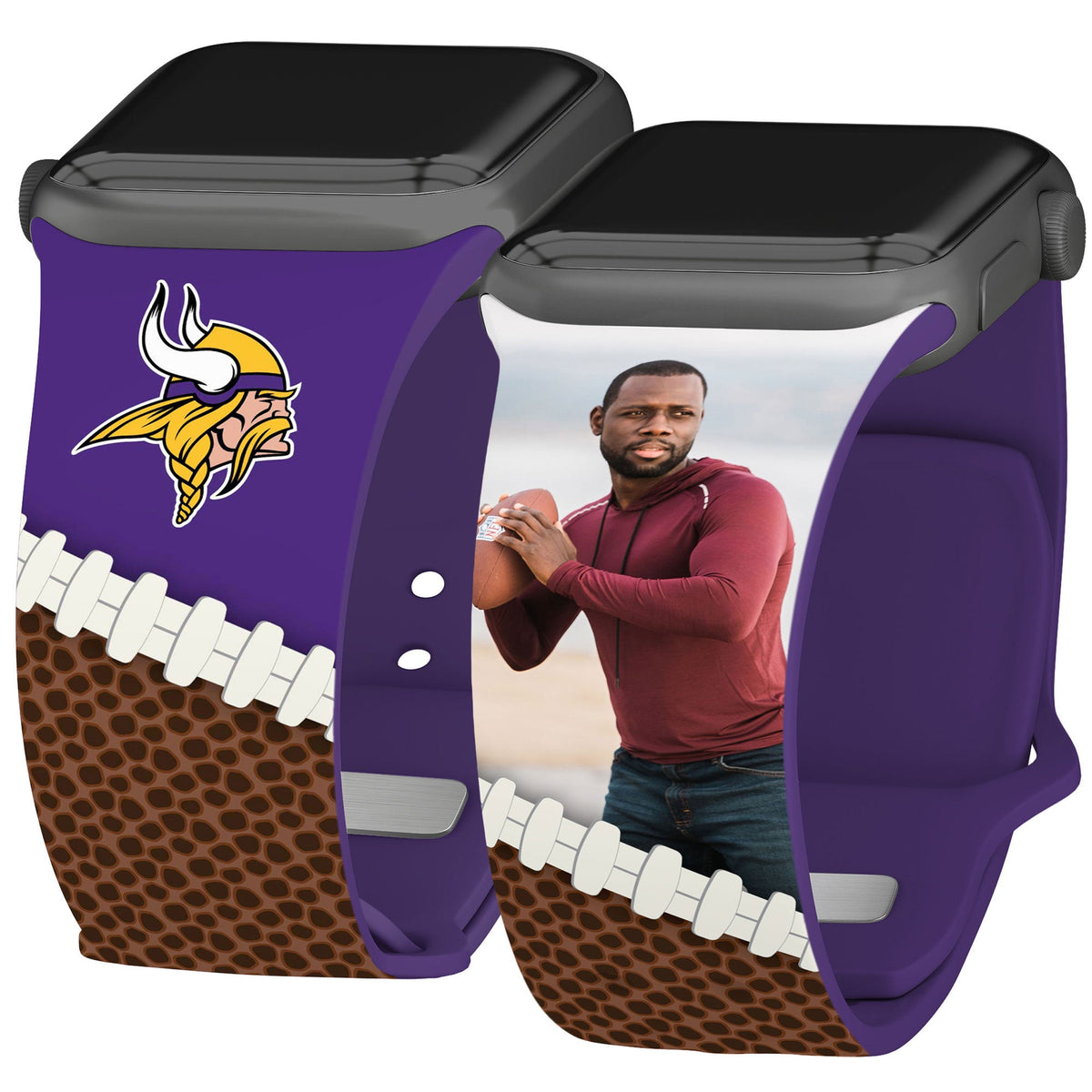Minnesota Vikings Custom Photo HD Apple Watch Band
