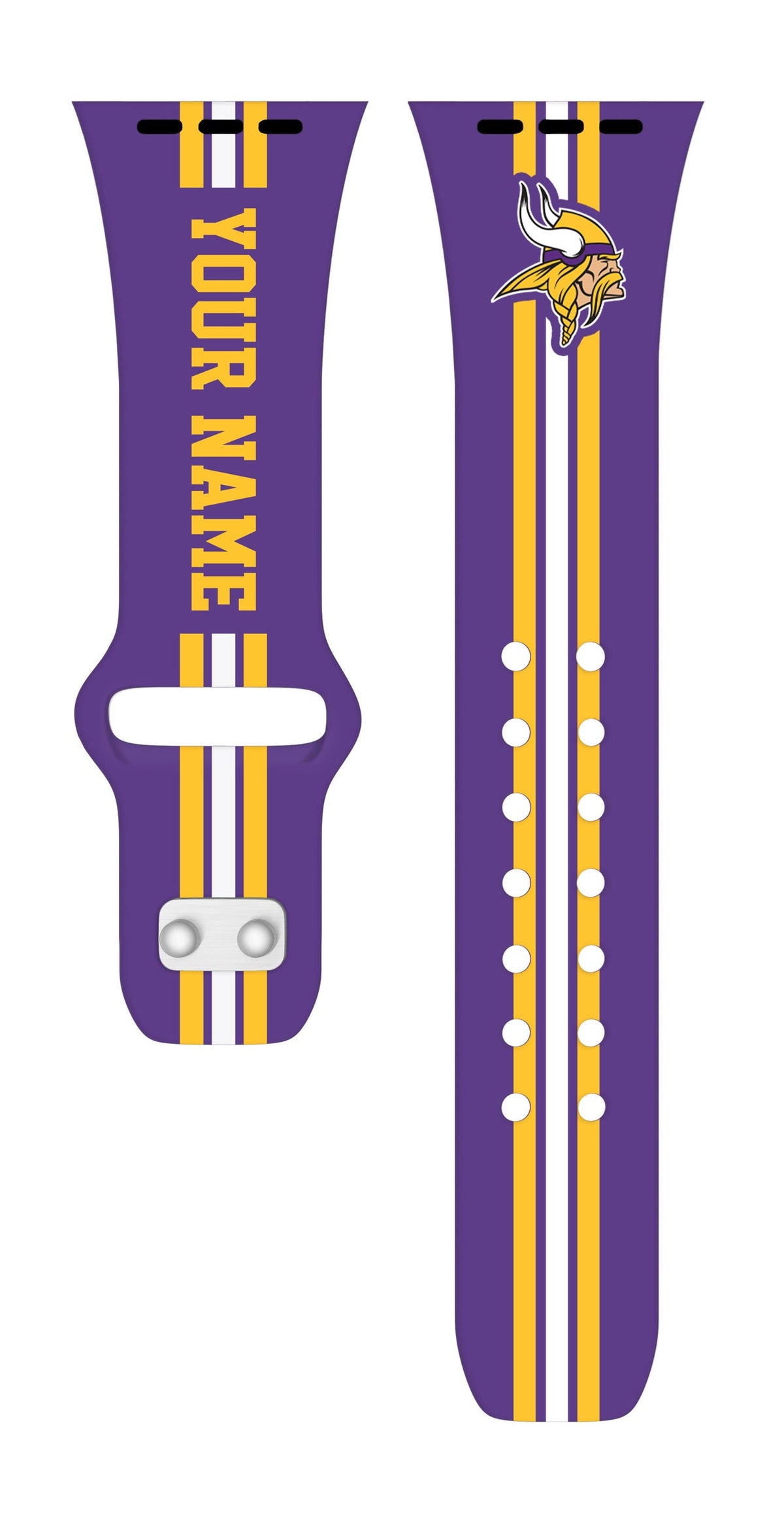 Minnesota Vikings Custom Name HD Apple Watch Band
