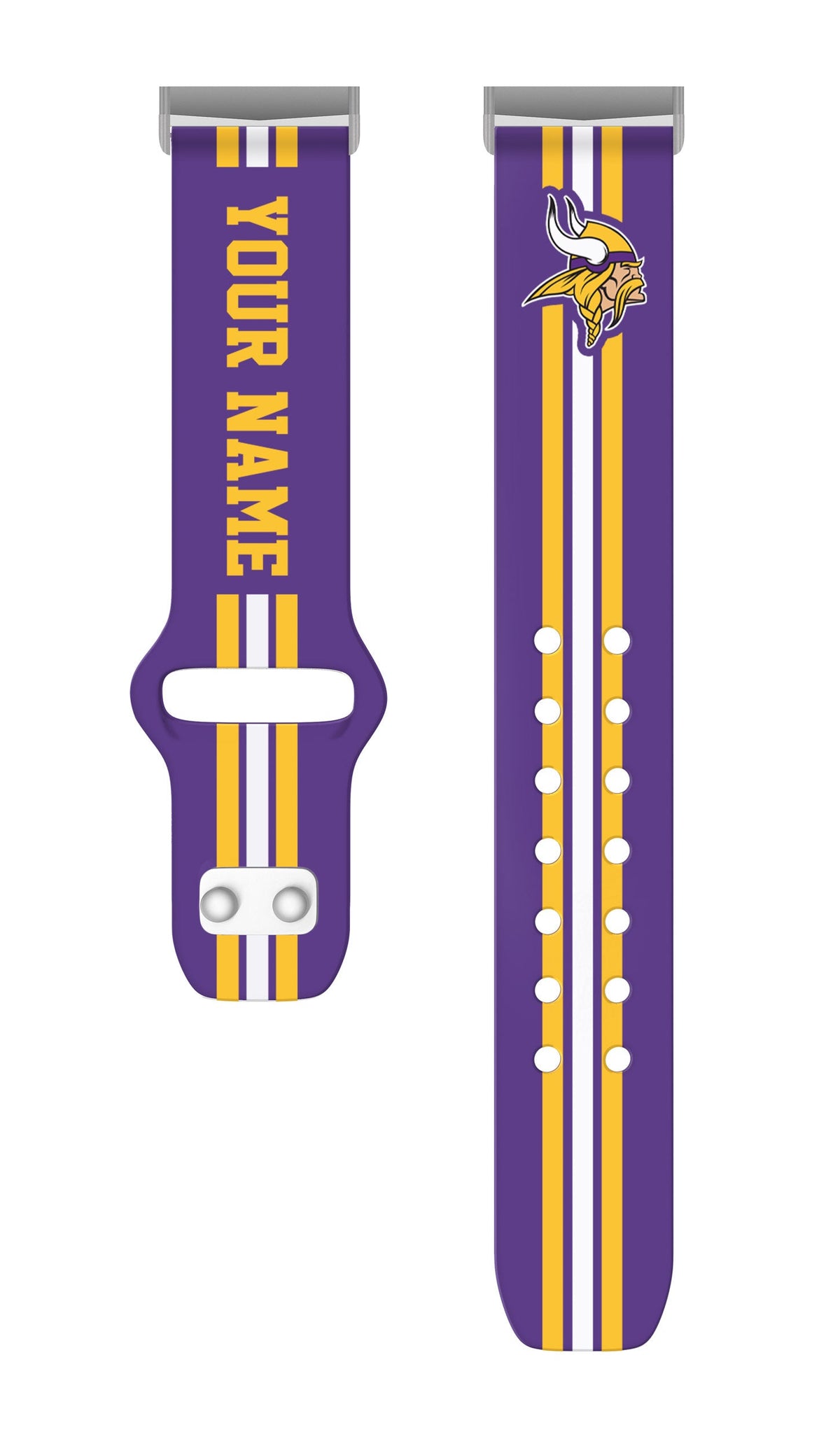 Minnesota Vikings Custom Name HD Fitbit Versa 3 and Sense 1 Watch Band