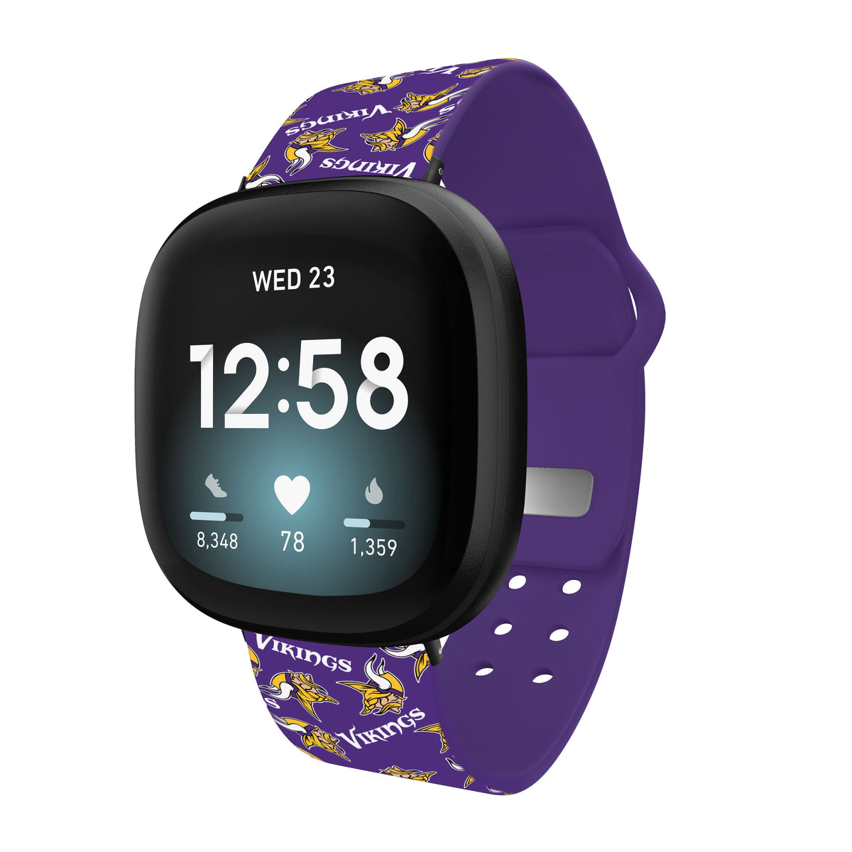 Minnesota Vikings HD Fitbit Versa 3 and Sense 1 Watch Band
