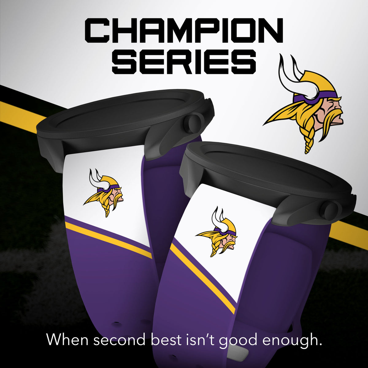 Minnesota Vikings HD Champion Series Samsung Galaxy Watch Band