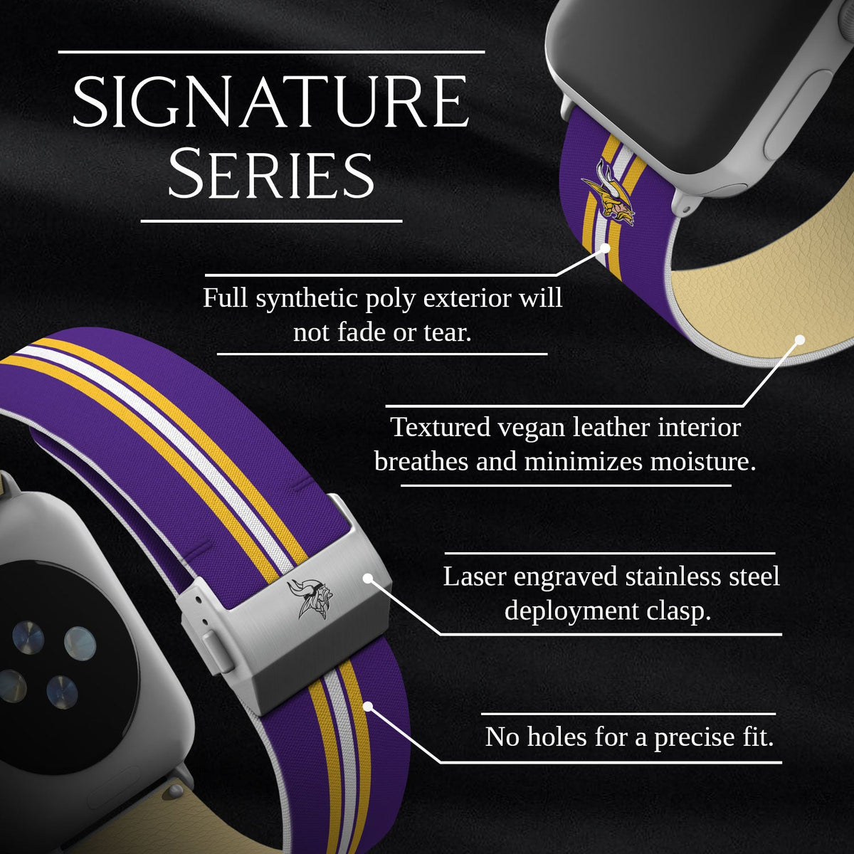 Minnesota Vikings Signature Series Watch Band