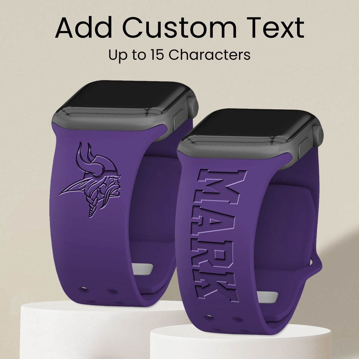 Minnesota Vikings Custom Engraved Apple Watch Band