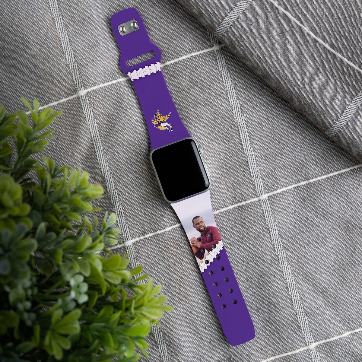 Minnesota Vikings Custom Photo HD Apple Watch Band