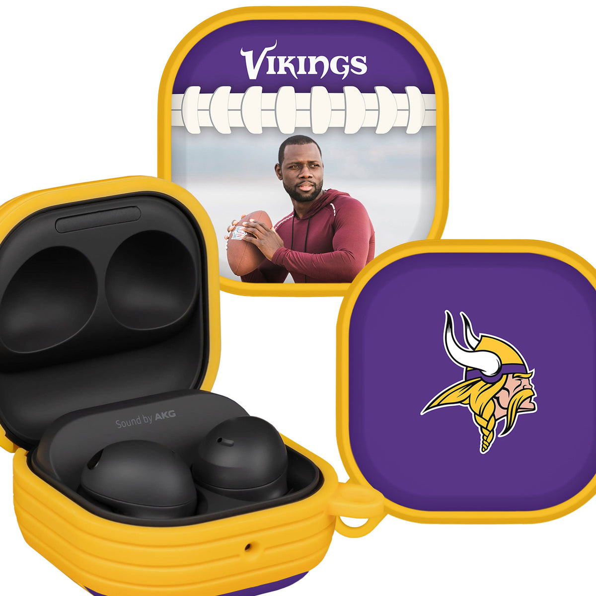 Minnesota Vikings Custom Photo HDX Samsung Galaxy Buds Pro &amp; Buds Live Case Cover