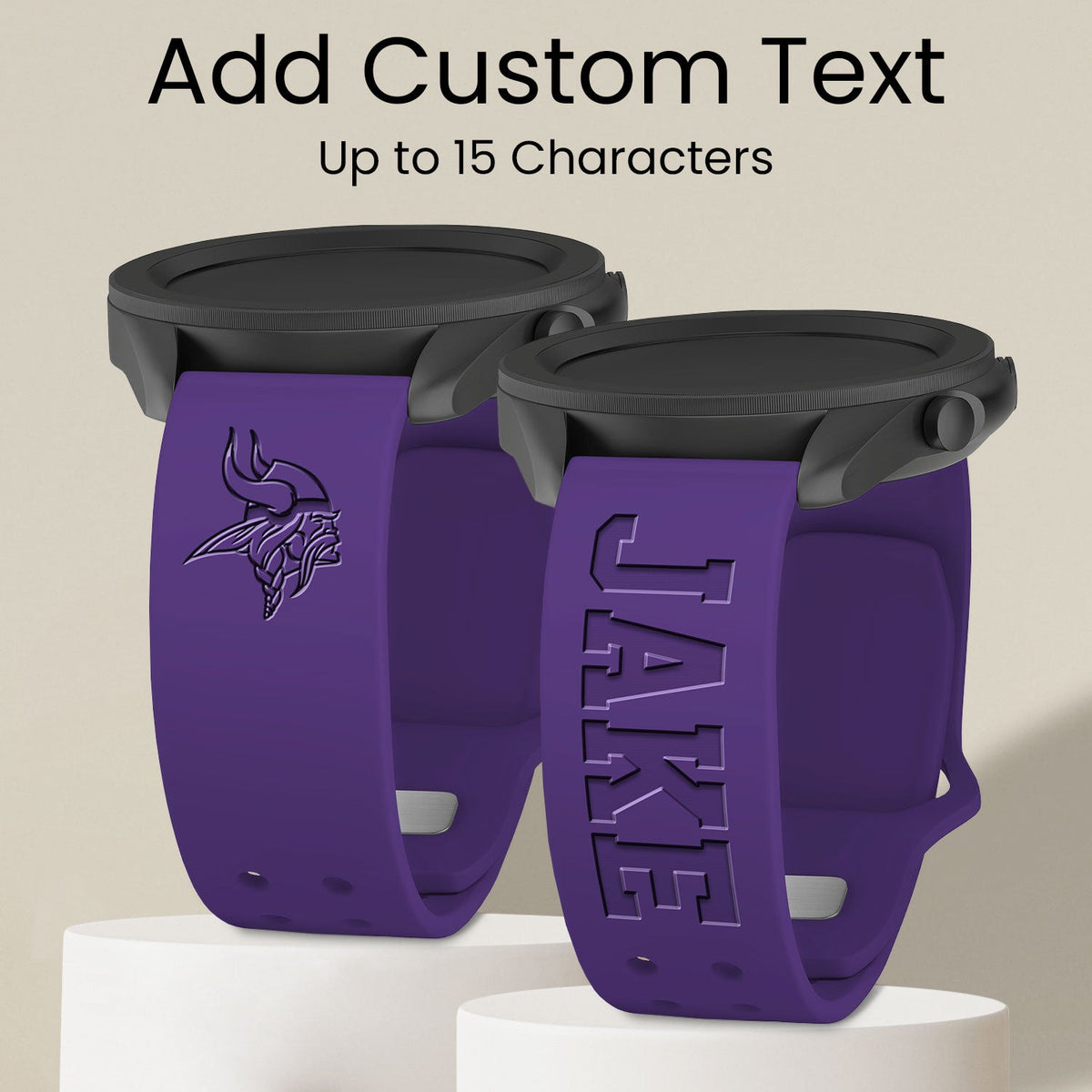 Minnesota Vikings Custom Engraved Samsung Galaxy Watch Band