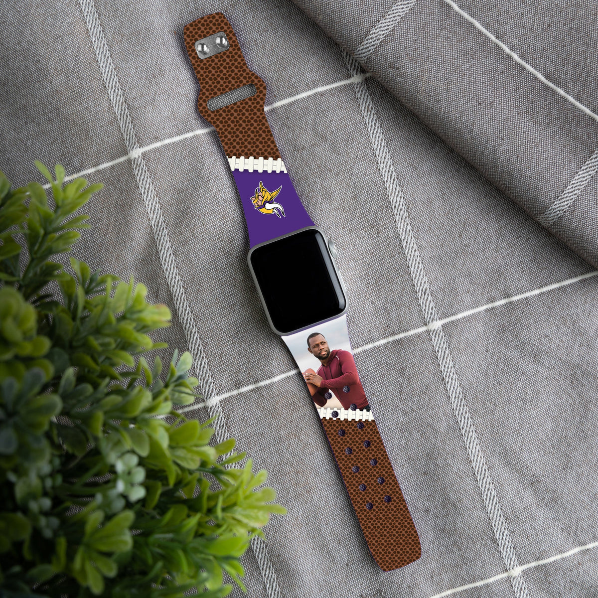 Minnesota Vikings Custom Photo HD Apple Watch Band