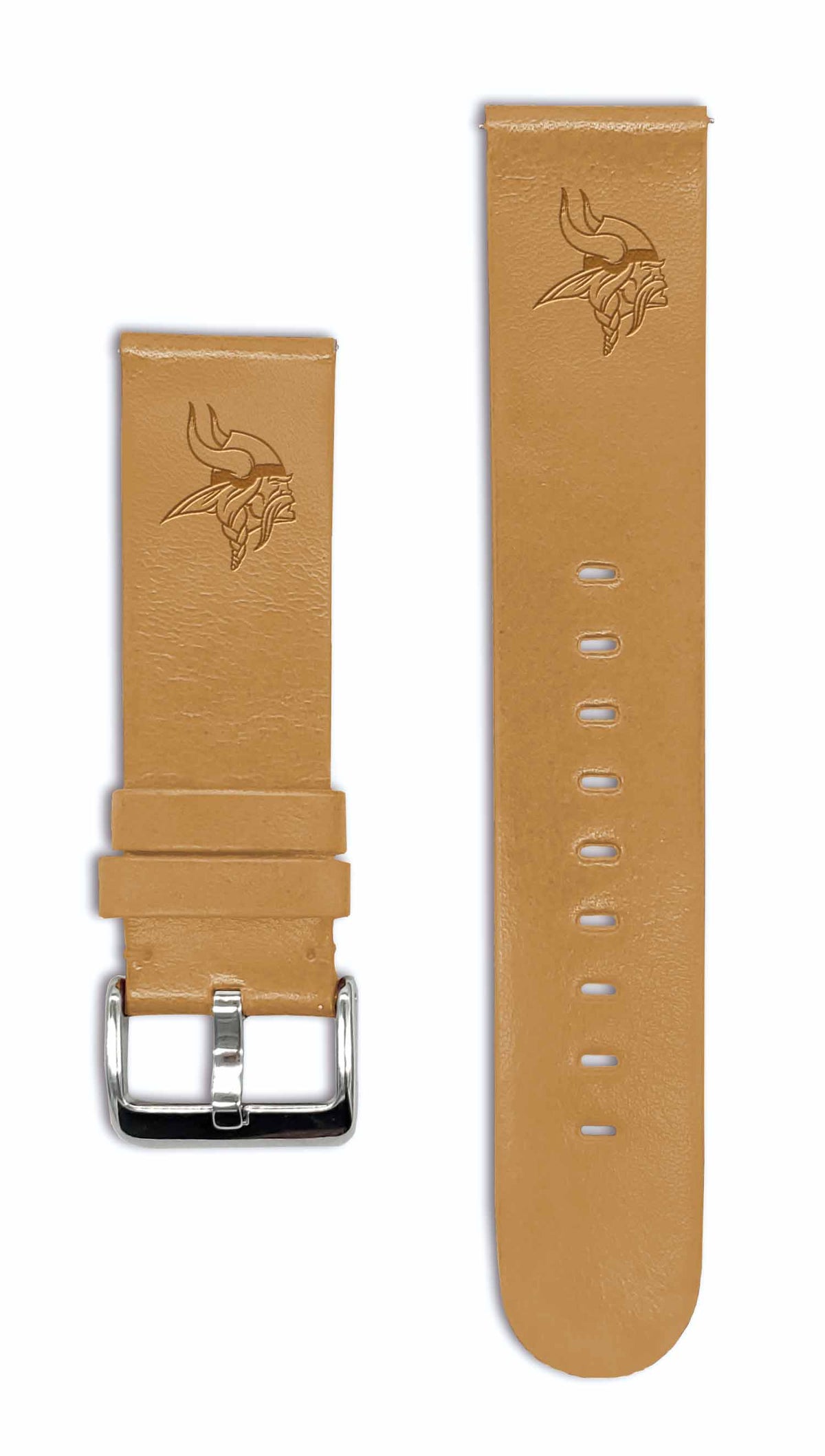 Minnesota Vikings Quick Change Leather Watch Band - USA Sewn - AffinityBands