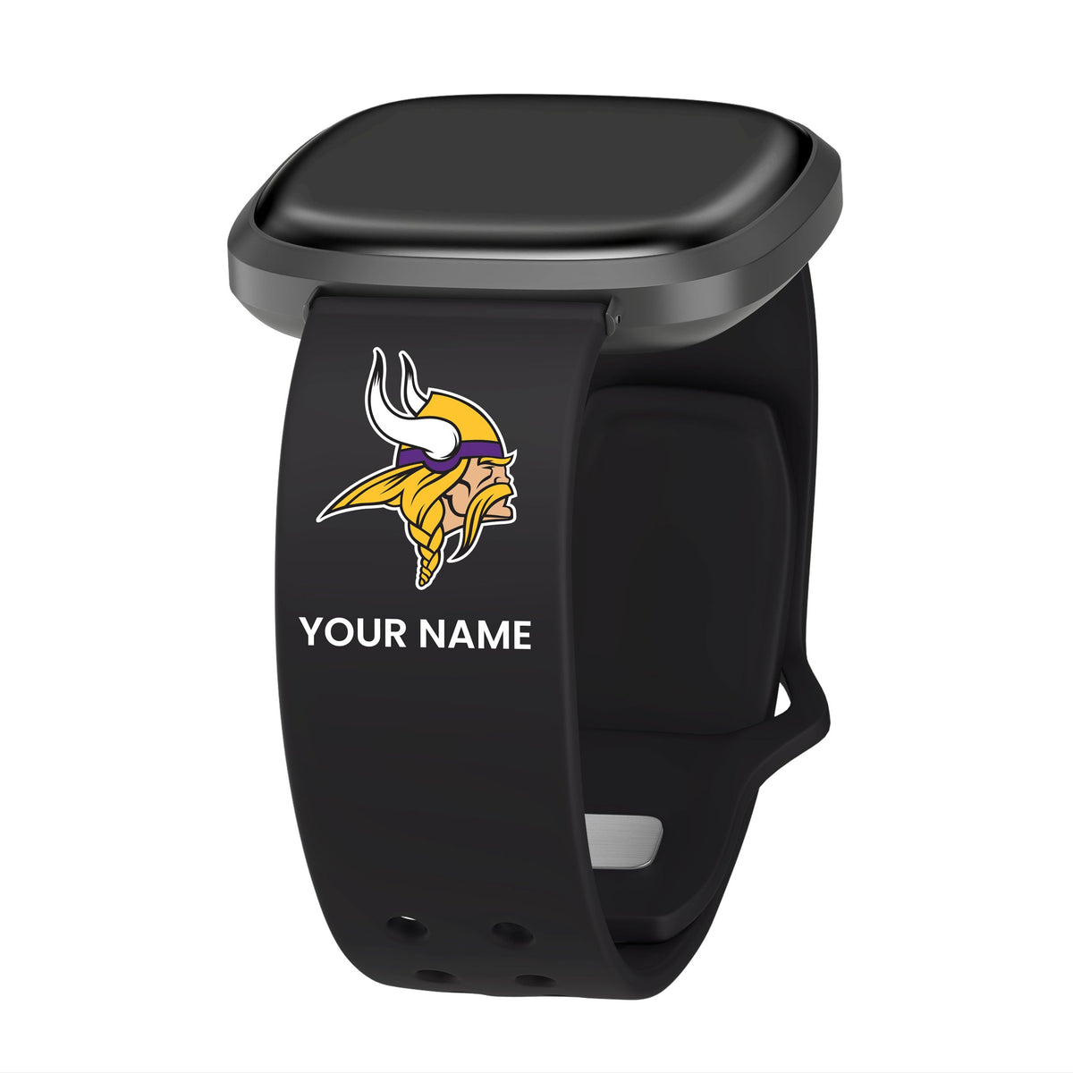 GAME TIME Minnesota Vikings Custom Name HD Fitbit Versa 3 &amp; Sense 1 Watch Band