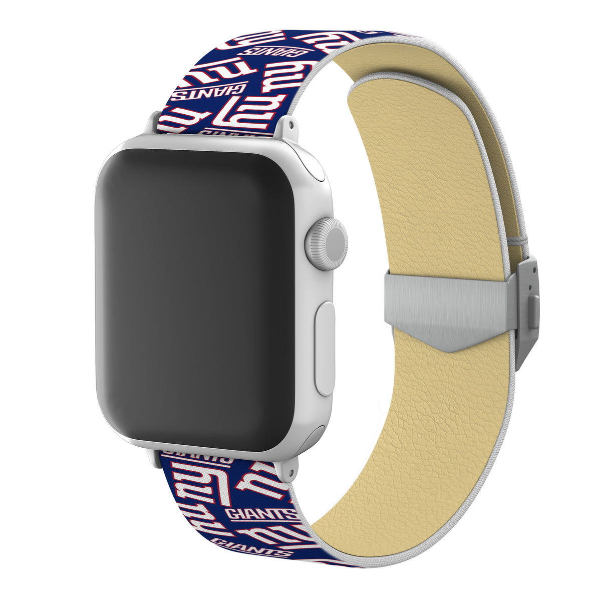 New York Giants Full Print Watch Band With Engraved Buckle - AffinityBands