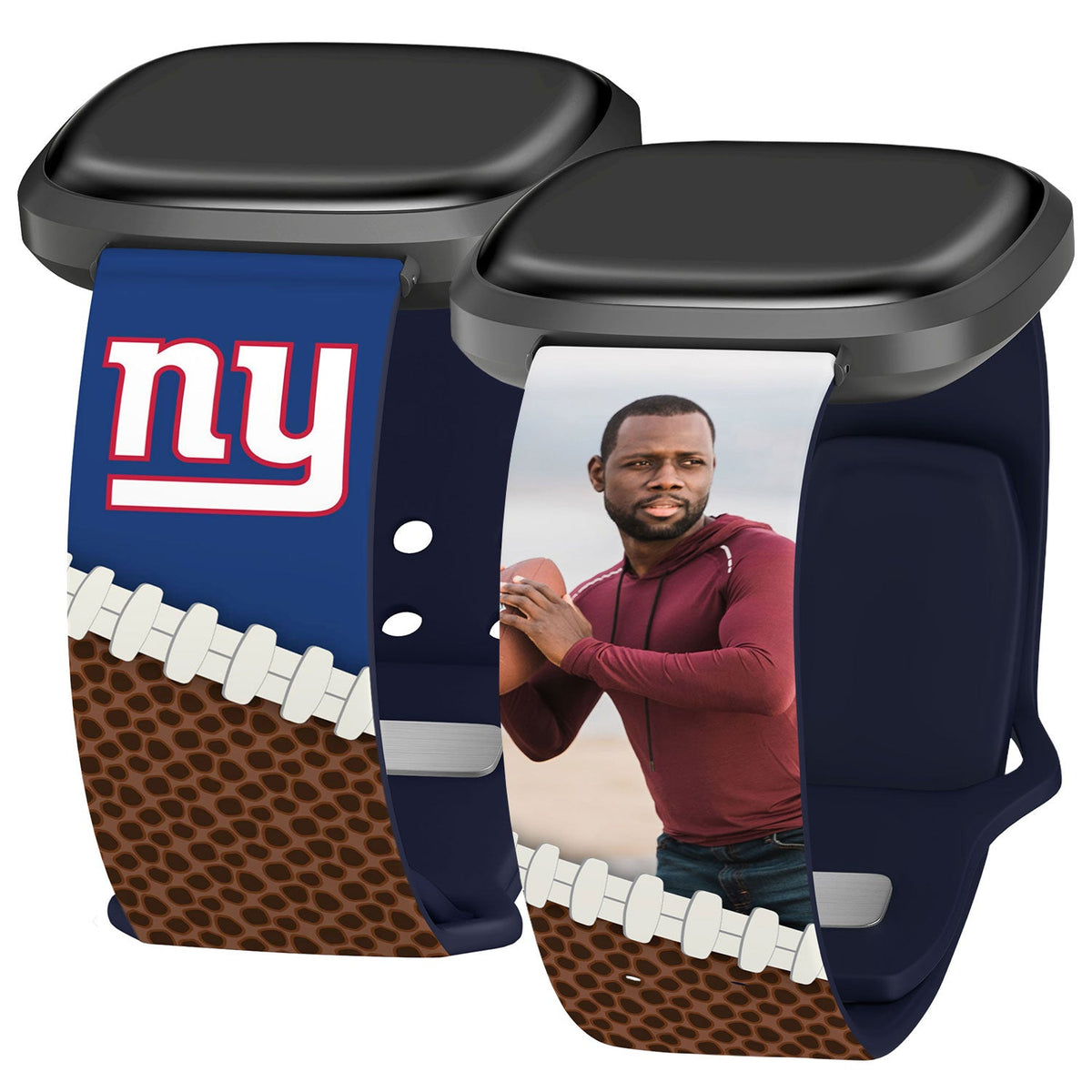 New York Giants Custom Photo HD Fitbit Versa 3 &amp; Sense 1 Watch Band