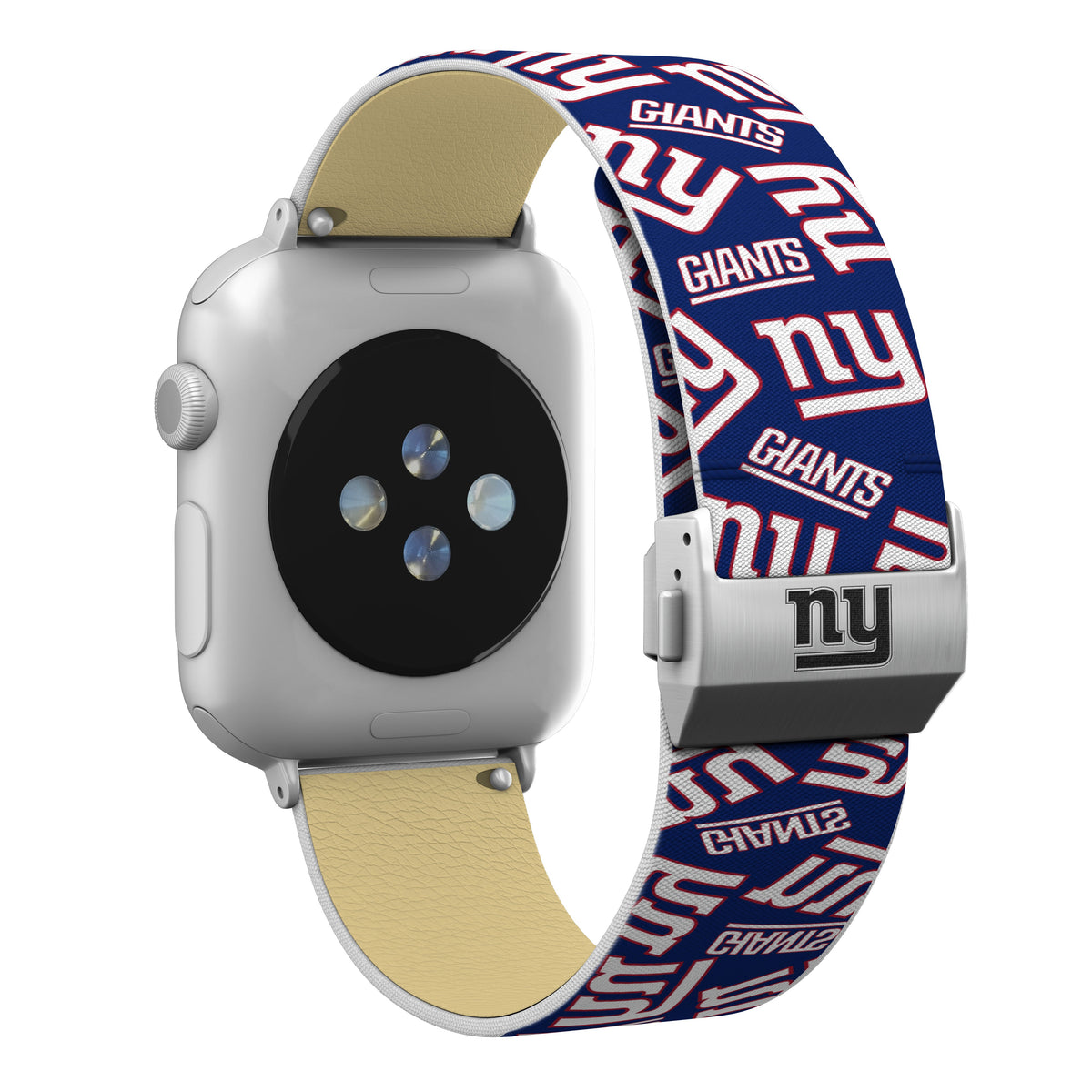 New York Giants Full Print Watch Band With Engraved Buckle - AffinityBands