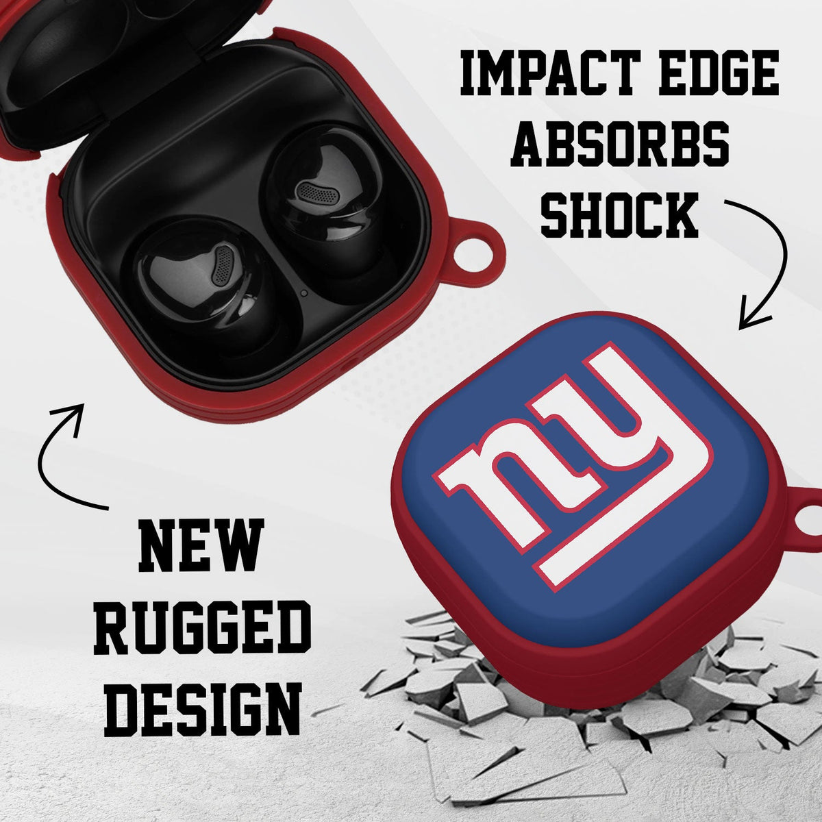 New York Giants HDX Samsung Galaxy Buds Pro &amp; Buds Live Case Cover