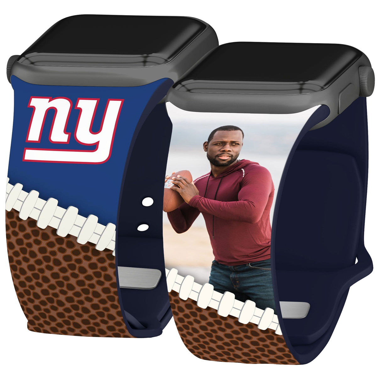 New York Giants Custom Photo HD Apple Watch Band